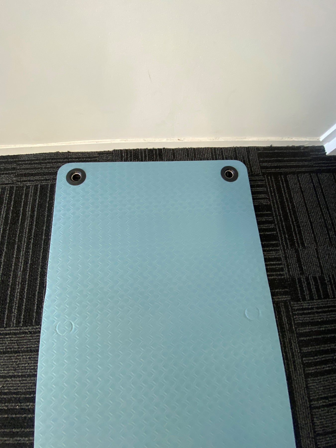 Blue Exercise Rug Blue Fitness Branded Stretch Mats